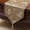 Classic Bamboo Jacquard Table Runner Luxury High End China style Silk Brocade Coffee Table Cloth Dining Room Decoration Table Mats 200x33cm