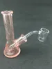 GGFUS Import CFL Reakcja Szkło Materiał Mini Rig Szkło Bongs 14mm Prezent Kwarcowy Banger Palenie Szkła Rury Kolorowe