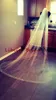 Veils New Sell Luxury Swarovski Wedding veil Bridal Veils White Ivory Crystal Bead Cut Edge With Comb 108 Inches 2.5Yard Chapel Length 1