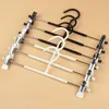 Metal Clothes Hangers White Black Clip Stand Hanger Pants Skirt Kid Adult Clothing Anti-skidding Free Shipping F202421