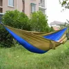 Wholesale Portable Nylon Parachute Double Hammock Garden Outdoor Camping Travel Survival Hammock Sleeping Bed