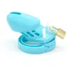 Последняя маленькая мужская мягкая силиконовая клетка для пениса с 5 размерами, кольцом для пениса, поясом, устройство для бондажа для взрослых, БДСМ, секс-игрушка, 4 цвета, A1229500263