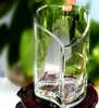 Hjärttransparent glas vas modedesign hjärtstil diy design dekor glas kruka skrivbord dekoration hem dekoration vas