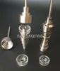 2016 Newest 6 In 1 Domeless Titanium Nail With Quartz Carb Cap Banger Titanium Nails 10mm 14mm 19mm Female Male Joint For Glass Bong