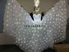 Robe de mariée LED Costumes lumineux Vêtements légers jupe de mariage brillant Ailes LED pour femmes Dance de salon Dance8767095