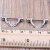 Nipple ring body piercing fashion jewelry 14G 316L surgical steel bar Nickel- NEW design mix 3 color for woman303O