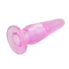 Mini Finger Portable Female Male JELLY Anal Butt Plug Sex Toy Prostate Massager3289106