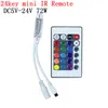 مصغرة DC12V 24KEY RGB تحكم IR وحدة تحكم عن بعد مع جهاز استقبال صغير ل 3528/5050 RGB LED قطاع ضوء / LED الشريط تحكم