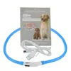 Nyhetsbelysning Blinkande LED PET Collar USB CHARGE DOG Utomhus Lysande Laddare Collar Light Justerbar