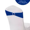 100pclot Wedding Chair Band Bow Spandex Lycra Wedding Chair Cover Sash Band5674732