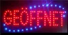 2016 venta caliente de baja potencia 10 * 19 pulgadas semi al aire libre ultra brillante LED de marcha geöffnet señales de luz LED vallas publicitarias mayorista