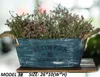 5PCS-PACK Rustic 'Flowers Garden' Bucket Design Mini Маленький металлический суккулентный контейнер для растений с ручками для шпагата -Пант-кастрюли оптом