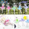 Fashion Hot Ballet girls letter paper Flag banner girl Princess flags baby shower Adults party birthday supplies