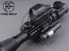 2017 Ny 4-12x50EG Tactical Rifle Omfattning med holografisk 4 Reticle Sight Red Laser Combo Airsoft Sight Hunting