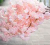 Cherry Blossom Branch Fake Sakura Flower Stem more flower heads 4 Colors for Wedding Centerpieces Party Artificial Decorative Flowers