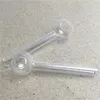 bruciatore a nafta in vetro tubo dell'acqua tubo in vetro pyrex spesso trasparente per fumare tubi manuali economici mini bruciatore a nafta da 6 cm gorgogliatore