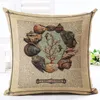 Vintage Marine Cushion Cover Shabby Chic Coral Throw Pillow Bus voor Chaise Sofa Sea Horse Shell Almofada Decoratief linnen Cojin2139196