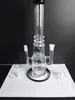 high:32CM Beaker bongs cheap for sale glass bong with precolator smoking pipes white jade thick glass bong