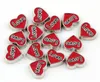 20PCS/lot Red Heart Love Floating Locket Charms Fit For Glass Magnetic Memory Floating Locket Pendant Jewelrys Making