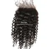 Curly spetsstängning malaisia ​​peruanska indiska bresilien couleur naturel 1 stycke cheveux extvention livraison gratuit teindre möjlig9290136