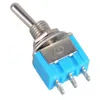 10Pcs Blue Mini MTS-102 3-Pin SPDT ON-ON 6A 125VAC Miniature Toggle Switches B00048 BARD