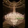 Transparent Large Crystal Chandeliers Engineering Lights Creative Personality Staircase Luminaire Home Lighting Contemporary