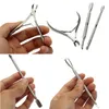 Nail Art Tang Clipper Tool Rvs Cuticle Nipper Lepel Pusher Remover Cutter Scissor Manicure Tool voor Dode Huid