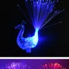 The peacock lamp light colorful color ring finger tail fiber lamp luminous toy stall children cheer bar Gloves