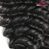 Vente chaude Brésilienne de Cheveux Humains Weave Deep Wave Vierge Bundles de Cheveux extension 4 pcs Cheveux trame livraison gratuite