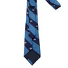 Striped Neck Tie + Cross Bow Slips Blå Set Skola Uniform Slips Studenter Bowknot För Boy Girl Neckties Julklapp Gratis FedEx TNT