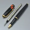 High Quality Picasso black metal Roller ball pen school office stationery classic writing ball pens For business gift