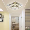 Modern Crystal LED Ceiling Lights Bedroom Living Room Plafond Lamp Surface Mounting Chandeliers Transparent/Amber Crystal