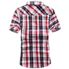 Camicia a quadri da uomo all'ingrosso 2016 Camicie da spiaggia a maniche corte di vendita calda estiva tipica Camicie vintage traspirante a 3 colori Camicia taglia asiatica MCS523