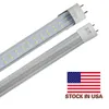 4FT 8FT 28W 72W LED TUBE T8 G13 Двойная линия светодиодная лампочка холодная белая 6500K супер яркий светодиодный потолочный магазин света 25-пакет