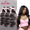 Greatremy® 3 stks / partij Hair Extensions 100% Peruviaans Virgin Haar 100g / PC Onverwerkte natuurlijke kleur Menselijk Haar Weave Body Wave Dyable