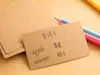 2016 new 100Pcs/lot Vintage Kraft Paper Card Message Memo Wedding Party Gift Thank You Cards