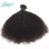 Barato Venda 9A Brasileiro Kinky Curly Hair Weave 3 Pacotes Afro Crespo Cabelo Encaracolado duplo wefted Extensões de Cabelo Humano Para A Mulher