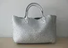 Brand New Woven Leather Like Cross Stitch Hobo Large Handbag Women's Fashion Woven bag Purse Casual Tote196B