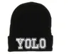 Mode Männer Hip Hop YOLO Brief Hysteresen Mützen Hip Hop Winter Marke Design Benutzerdefinierte Strick Schädel Beanie Caps für Frauen Hüte Heißer Stil