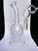 Fabber egg Glass rig skull glass bongs recycler glass water pipes oil rigs dab rig 14mm female joint