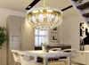 42 inch Ceiling Fans Crystal Lotus Chandelier Lighting Changeable Light Colors Remove Control Living Room