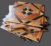 コッソ床家の装飾木製寄木細工のメダリオン幾何学的なパール家庭用デザイン壁被覆画材装飾寄木細工カーペットインレイパネル