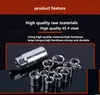 40PCS Socket Tool Set Manual Multifunktionell socketnyckel Ställ in hushållsmekanik Automobile Motorcycle Repqir Tools Socket Spanner Sets