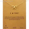 Wholesale-With Card Dogeared Alloy Key Star Infinity Anchor Drop18K Gold Shorts Clavicle Chains Fashion Necklaces & Pendants Wholesale