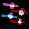 Julklapp LED Jul Pat Circle Armband Santa Claus Snowman Bear Deer Bracelet Toy Xmas Dekoration Ornament WX-C14