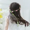 Reise Strand Blätter Rattan Bunte Hochzeitsgirlanden Brautjungfer Braut Stirnband Blumenkrone Böhmen Kopf Blumenmädchen Haarschmuck