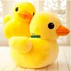 Dorimytrader 60 cm x 55 cm riesiges Kawaii-weiches Anime-Plüschtier, gelbe Ente, gefüllte Cartoon-Enten, Tierkissen, Kindergeschenk, DY61784