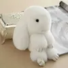 Fashion soft smart rabbit fur keychain for bag hanger toys hotsalefur key ring DIY decoration many colors