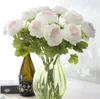 30 PCS En Gros Belle Artificielle Printemps Pivoines Soie Fleurs Arrangement pour La Cuisine À Domicile Table De Salle À Manger Décoration 3.5 "