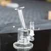 5,5 "Mini Bubbler Glass Ash Catcher Hookahs Man 14mm Inline Percolator Vattenrör Olje Rig Bong Högkvalitativ 10.0mm Joint